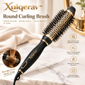 Xulqerav™ Thermal Round Curling Brush – Ceramic Heated Volumizer &amp; Styling Brush for Defined Curls, Frizz Control &amp; Salon Blowouts